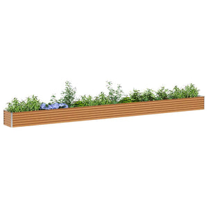 Hochbeet Hellbraun Verzinkter Stahl 582cm