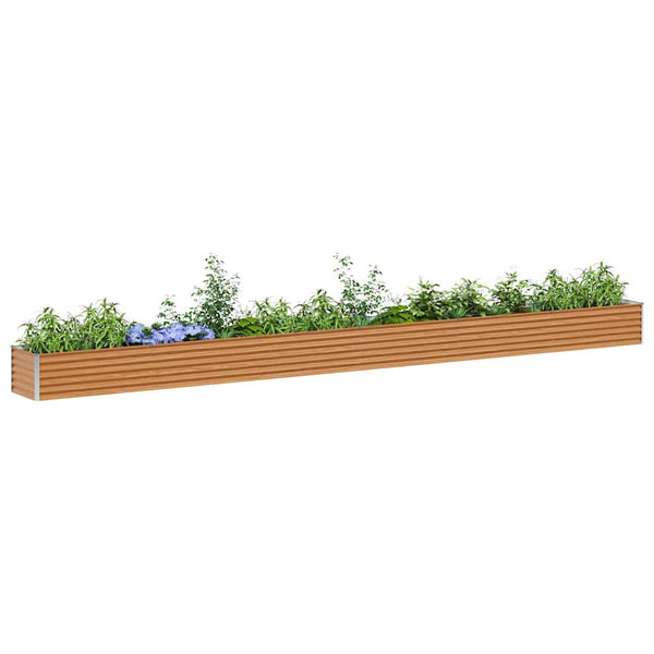 Hochbeet Hellbraun Verzinkter Stahl 582cm