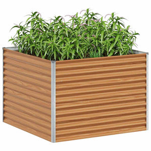 Hochbeet Hellbraun 98x100x68cm Stahl