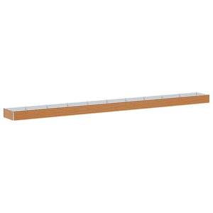 Hochbeet Hellbraun Verzinkter Stahl 97x100x36cm