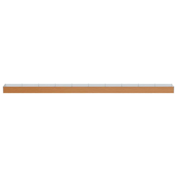 Hochbeet Hellbraun Verzinkter Stahl 97x100x36cm