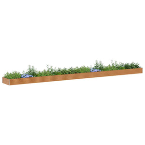 Hochbeet Hellbraun Verzinkter Stahl 97x100x36cm