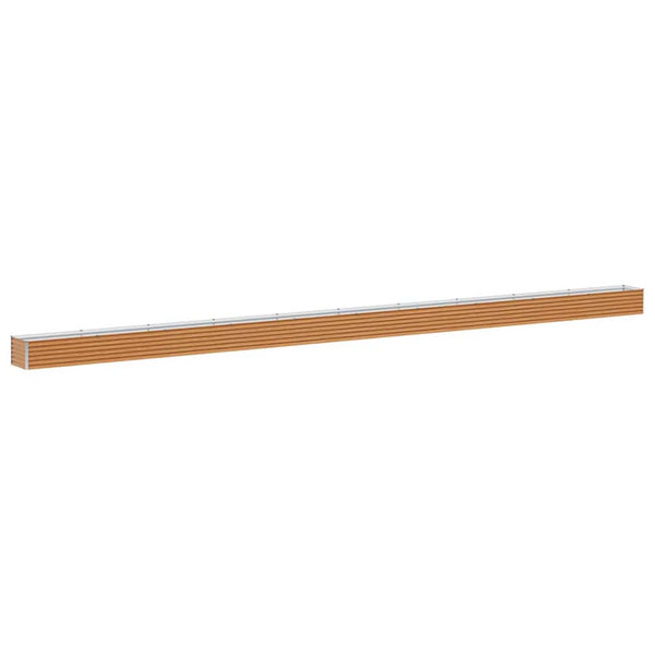 Hochbeet Hellbraun 97x50x36cm Verzinkter Stahl
