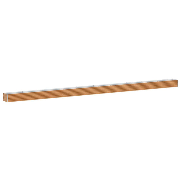 Hochbeet Hellbraun 97x50x36cm Verzinkter Stahl