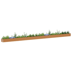 Hochbeet Hellbraun 97x50x36cm Verzinkter Stahl