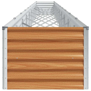 Hochbeet Hellbraun 97x50x36cm Verzinkter Stahl