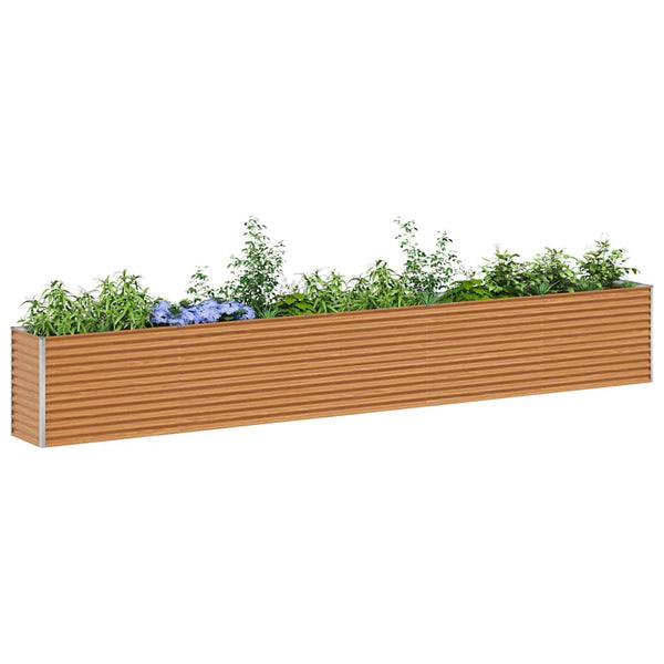 Hochbeet Hellbraun 485 cm Verzinkt