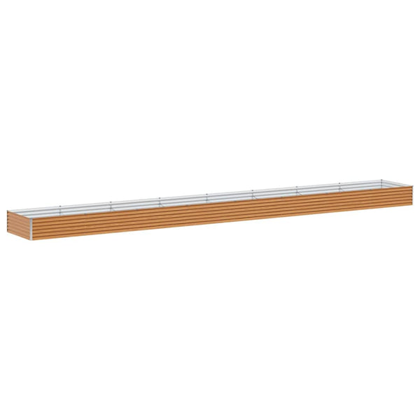Hochbeet Hellbraun Verzinkter Stahl 775x100x36cm