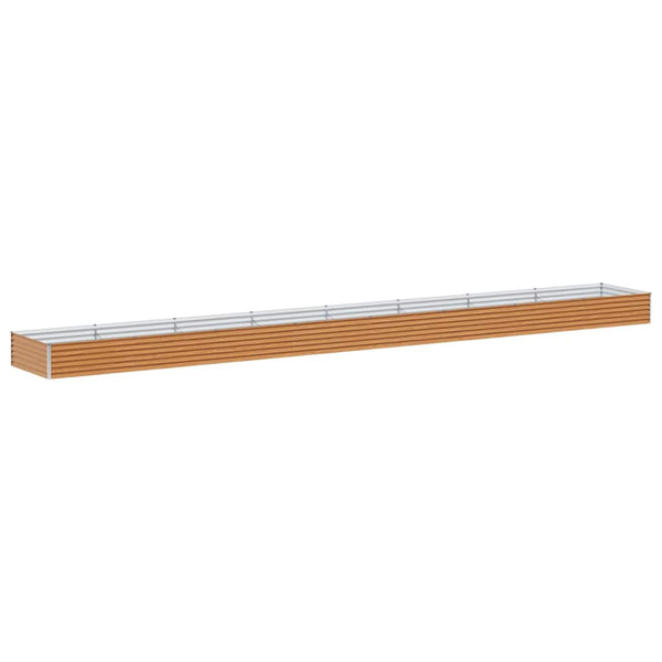 Hochbeet Hellbraun Verzinkter Stahl 775x100x36cm