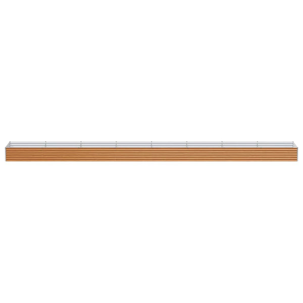 Hochbeet Hellbraun Verzinkter Stahl 775x100x36cm
