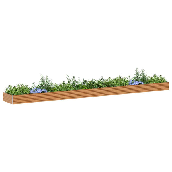 Hochbeet Hellbraun Verzinkter Stahl 775x100x36cm