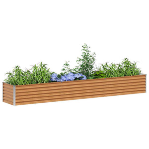 Hochbeet Hellbraun 290 cm Verzinkt