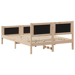 vidaXL Bed Frame with Headboard Light Gray 150 x 200 cm Fabric
