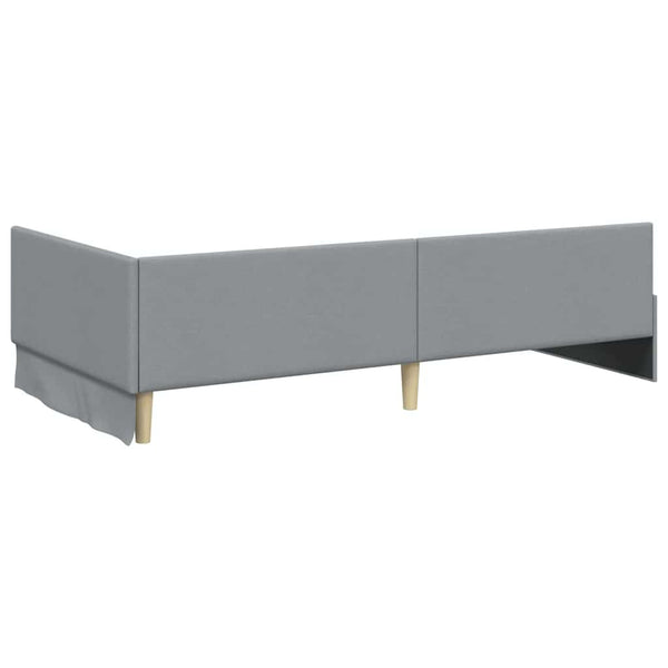 Eckbett mit Matratze, Hellgrau