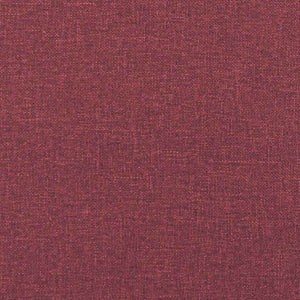Eckbettgestell Weinrot Stoff 90x190 cm