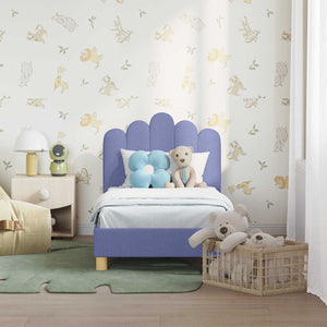 Kinderbett 70x140 cm Jeans Blau
