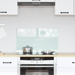 vidaXL Kitchen Splashback Milk 70 x 40 cm Tempered Glass