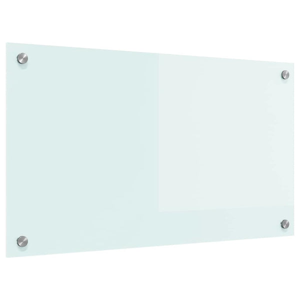 vidaXL Kitchen Splashback Milk 70 x 40 cm Tempered Glass