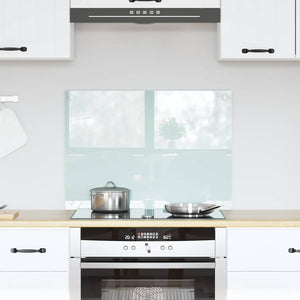 vidaXL Kitchen Splashback Milk 70 x 50 cm Tempered Glass