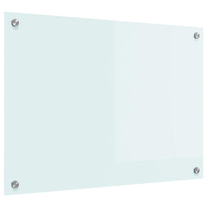 vidaXL Kitchen Splashback Milk 70 x 50 cm Tempered Glass