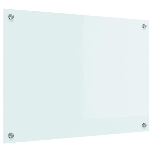 vidaXL Kitchen Splashback Milk 70 x 50 cm Tempered Glass