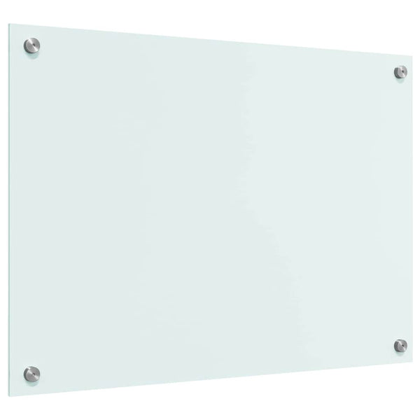 vidaXL Kitchen Splashback Milk 70 x 50 cm Tempered Glass