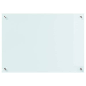 vidaXL Kitchen Splashback Milk 70 x 50 cm Tempered Glass