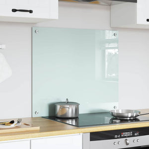 vidaXL Kitchen Splashback Milk 70 x 60 cm Tempered Glass
