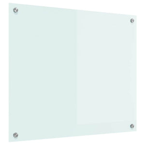 vidaXL Kitchen Splashback Milk 70 x 60 cm Tempered Glass