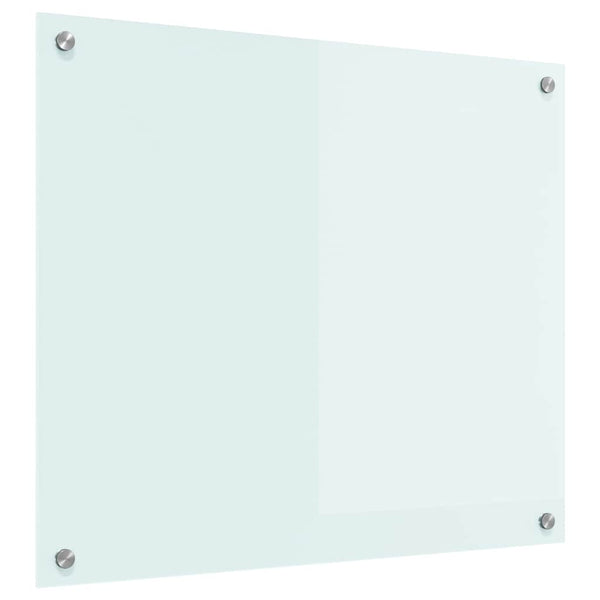 vidaXL Kitchen Splashback Milk 70 x 60 cm Tempered Glass