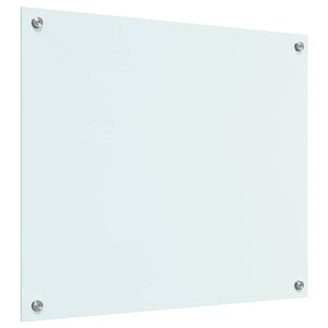 vidaXL Kitchen Splashback Milk 70 x 60 cm Tempered Glass