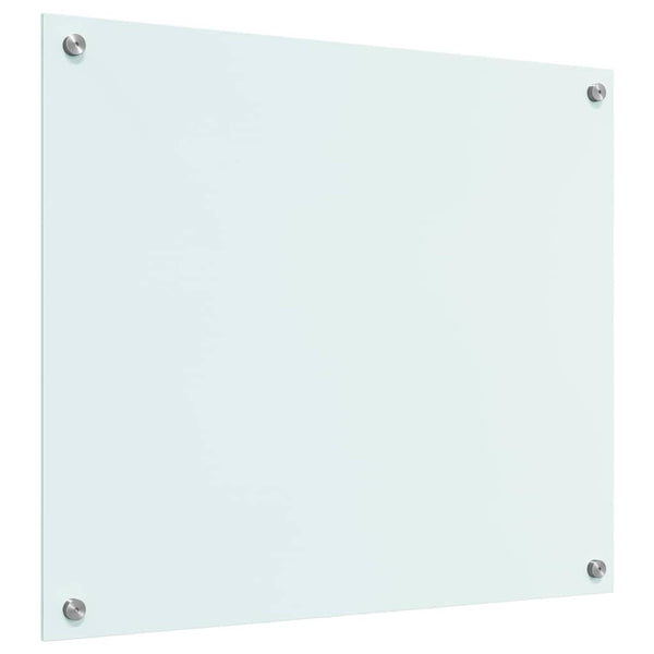 vidaXL Kitchen Splashback Milk 70 x 60 cm Tempered Glass