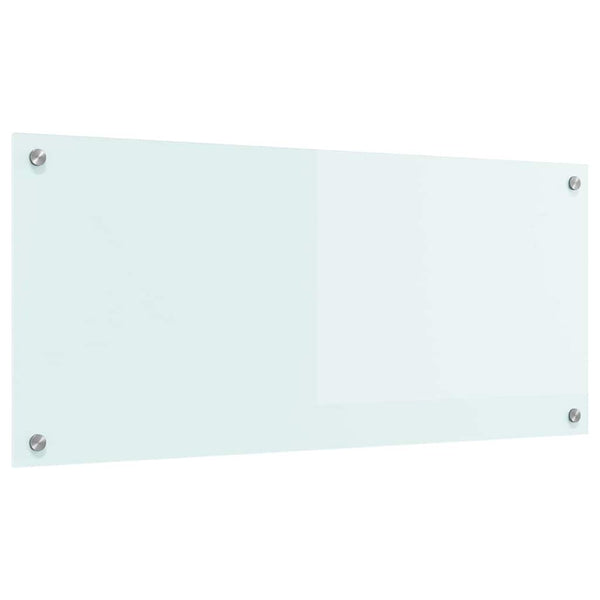 vidaXL Kitchen Splashback Milk 90 x 40 cm Tempered Glass