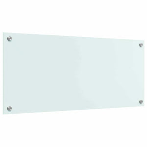 vidaXL Kitchen Splashback Milk 90 x 40 cm Tempered Glass
