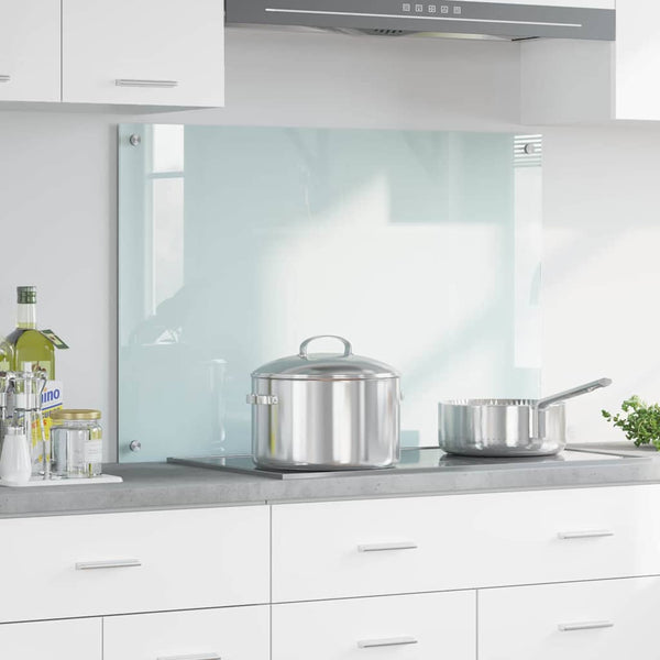 vidaXL Kitchen Splashback Milk 90 x 60 cm Tempered Glass