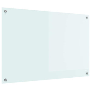 vidaXL Kitchen Splashback Milk 90 x 60 cm Tempered Glass
