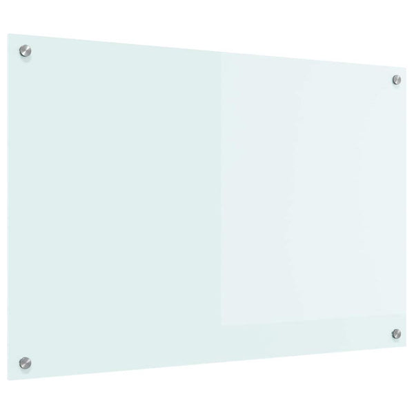 vidaXL Kitchen Splashback Milk 90 x 60 cm Tempered Glass