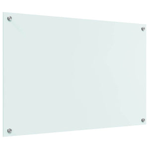 vidaXL Kitchen Splashback Milk 90 x 60 cm Tempered Glass