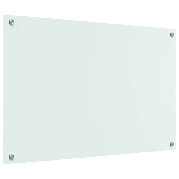 vidaXL Kitchen Splashback Milk 90 x 60 cm Tempered Glass