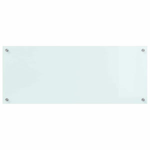 vidaXL Kitchen Splashback Milky 100 x 40 cm Tempered Glass
