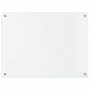 vidaXL Kitchen Backsplash Transparent 80 x 60 cm Tempered Glass