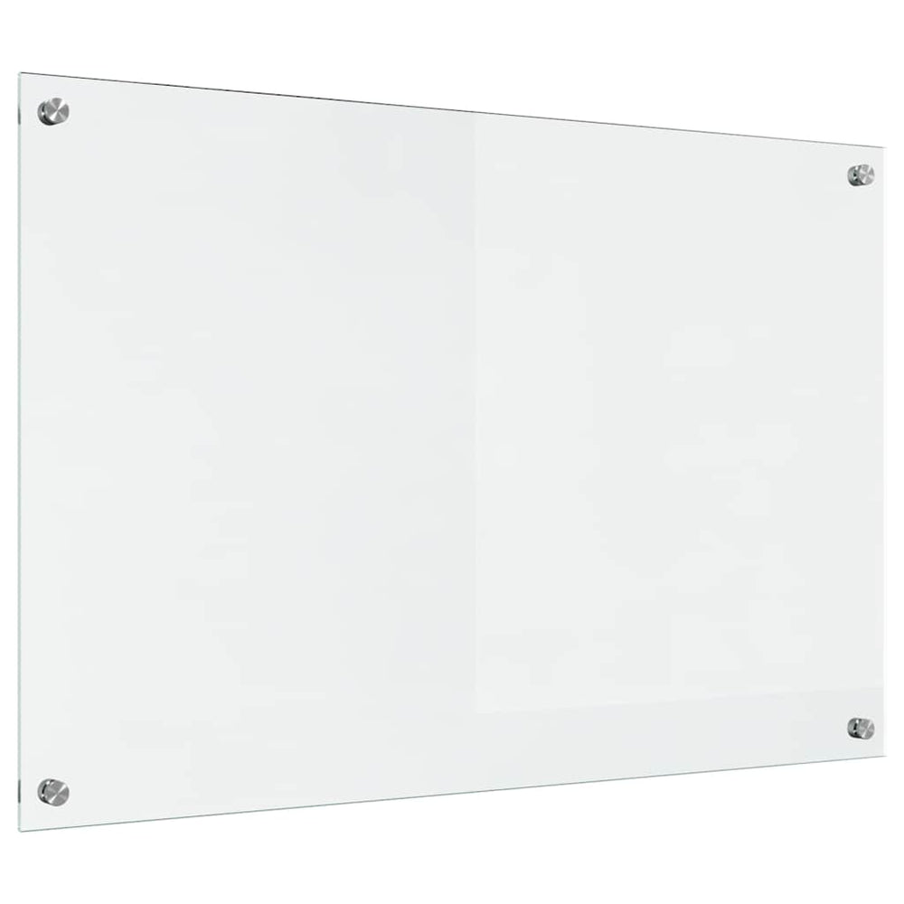 vidaXL Kitchen Splashback Transparent 90 x 60 cm Tempered Glass