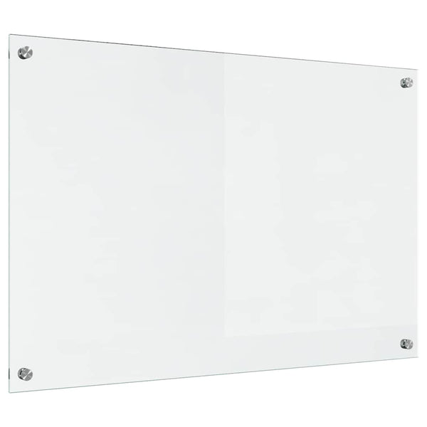 vidaXL Kitchen Splashback Transparent 90 x 60 cm Tempered Glass