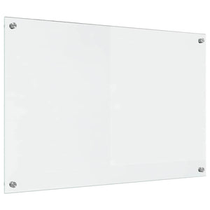 vidaXL Kitchen Splashback Transparent 90 x 60 cm Tempered Glass