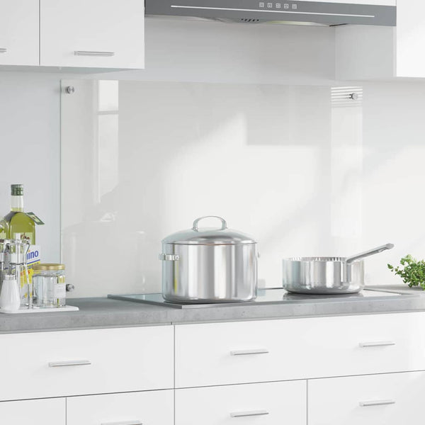 vidaXL Transparent Kitchen Splashback 100 x 60 cm Tempered Glass