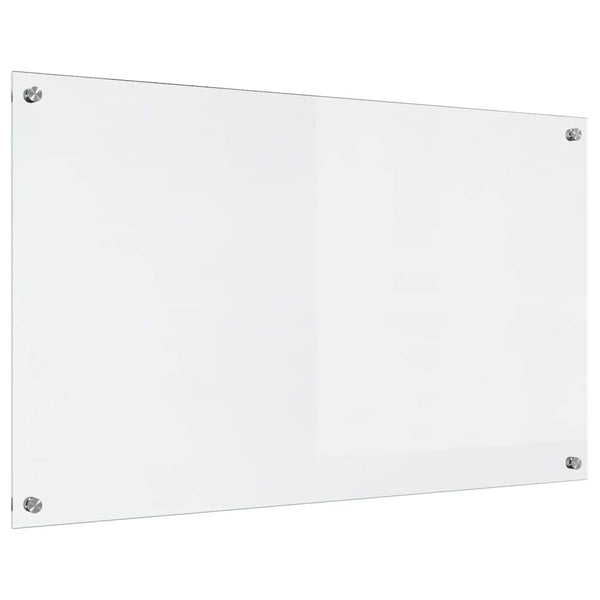 vidaXL Transparent Kitchen Splashback 100 x 60 cm Tempered Glass