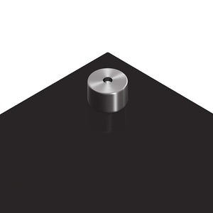 vidaXL Kitchen Splashback Black 90 x 40 cm Toughened Glass