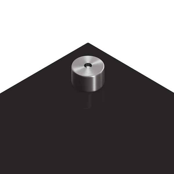 vidaXL Kitchen Splashback Black 90 x 50 cm Tempered Glass