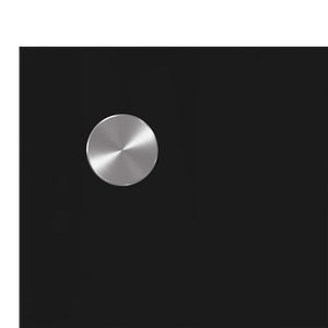vidaXL Kitchen Splashback Black 100 x 40 cm Tempered Glass