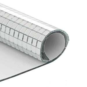 Spiegel Mosaikfliesen Geometrisch Silber 30x30cm 3er Set